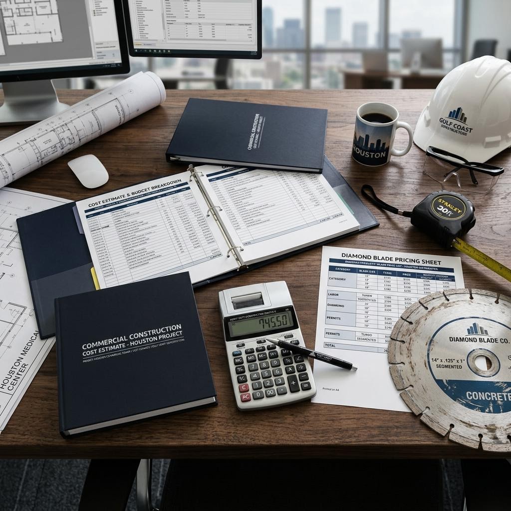 What Actually Drives Concrete Cutting Cost in Houston